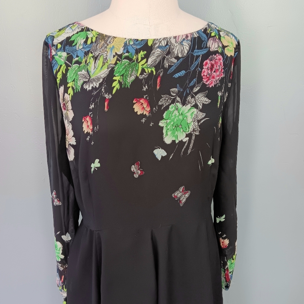 Floral Black Maxi Dress - Picture 2 of 16